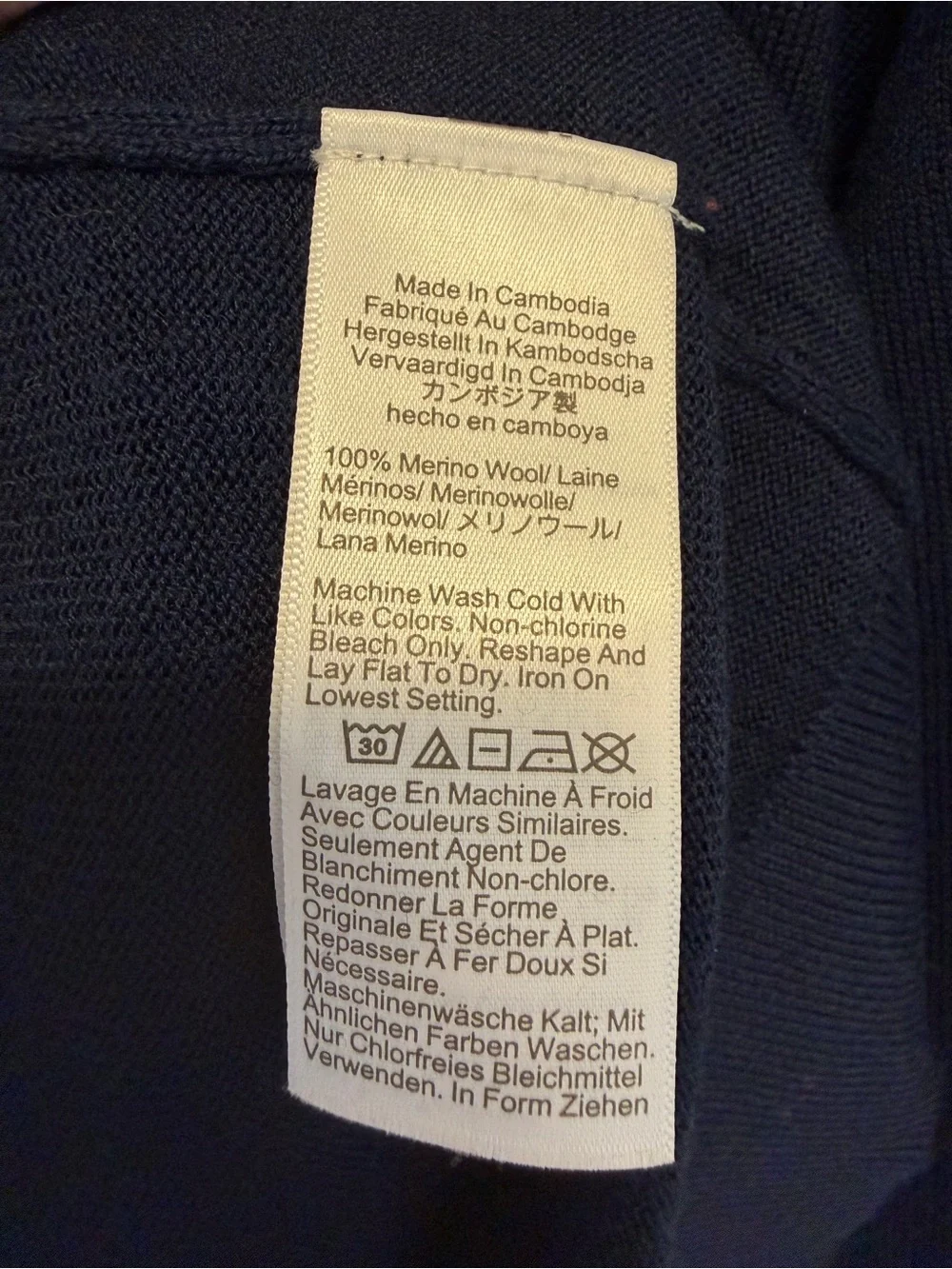 J Crew Merino wool V-neck sweater Size Large